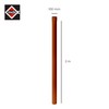 Inefa Gutters DN 100/200 cm, Brown Plastic, Rain Gutter Brown