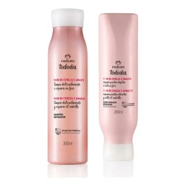 Natura Flor De Cereza Y Aguacate Tododia Kit Reparador Para Cabello