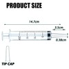 20ML Plastic Syringes 3 Pcs for Scientific Labs, Industrial Use,