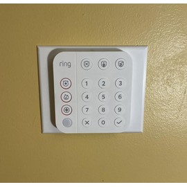Wall Mounting Plate (Large) for Ring Alarm Keypad - 3D Printed (Keypad Not Included)