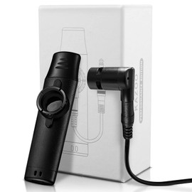 Electric Kazoo With Pickup, Professional Metal Kazoo with 5 Pcs Extra Membranes, 9.8ft Replaceable Cable and Jack, Adjustable Tone Music Instrument for Kids/Adults/Music Lovers(Electric Black)