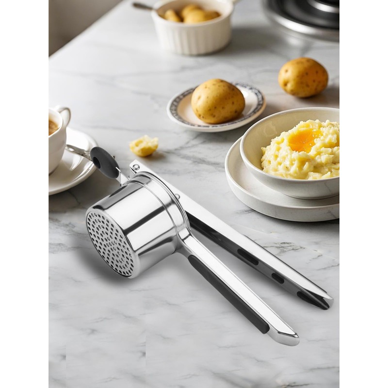 Potato Ricer, Heavy Duty Stainless Steel Potato Masher and Ricer