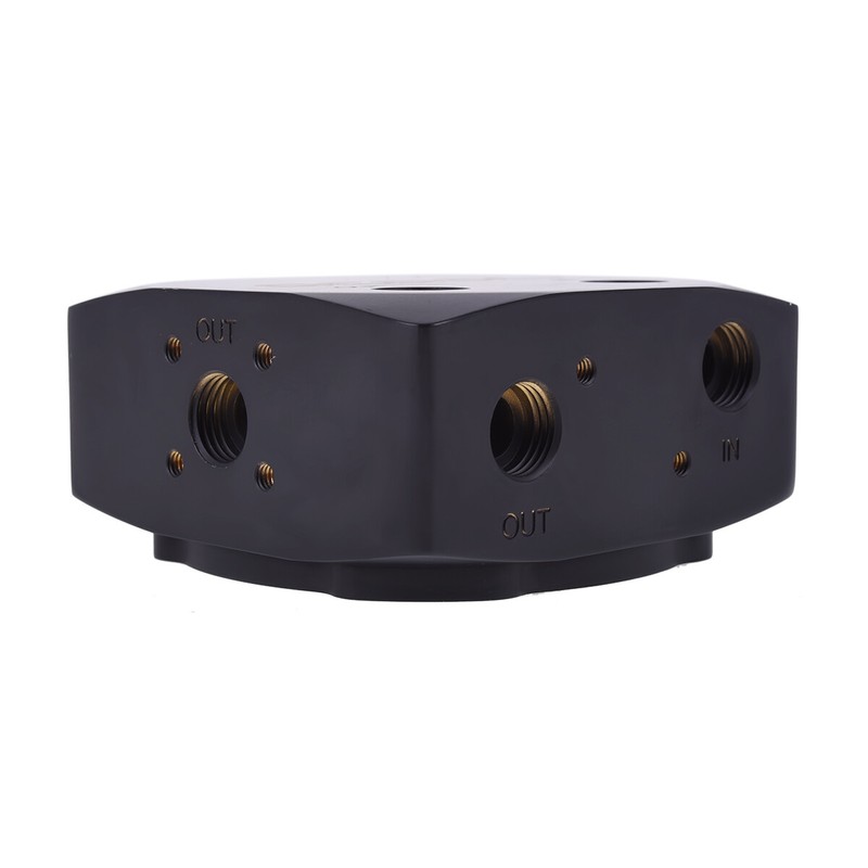 Alphacool Eisdecke D5 Pump Top, Brass, Deep Black