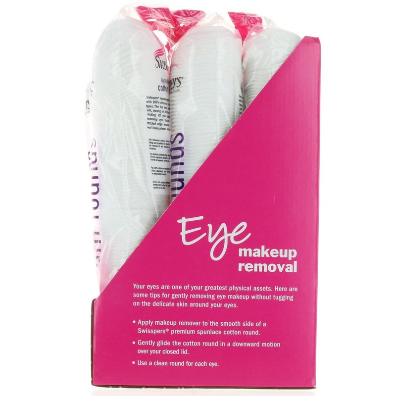 SWISSPERS Premium Hypoallergenic Cotton Rounds 900 Ct