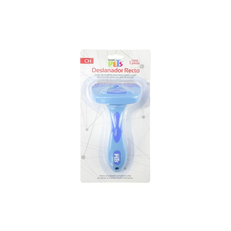 Fancy Pets Deslanador Recto Grooming Tamaño Chico para Perro y