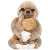 Depesche TOPModel 12801 Plush Sloth Mum and Baby with Soft