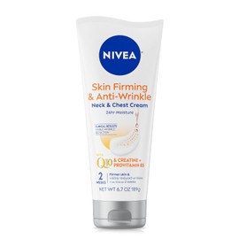 NIVEA Crema Reafirmante Y Antiarrugas Para Cuello Y Pecho, Crema Corporal Hidratante 24 Horas Reduce El Aspecto De Líneas Finas Y Arrugas, Tubo De 6.7 Oz