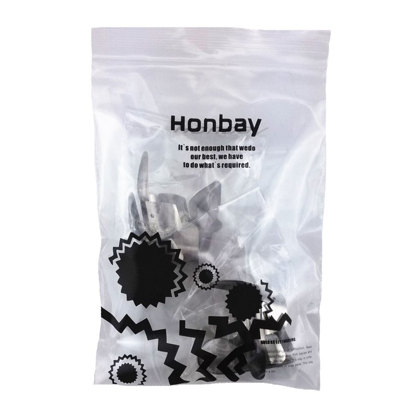 Honbay 6 Metal Finger Picks + 2 Thumb Picks Set