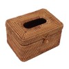 Rectangular Rattan Tissue Box Cover Rattan Woven Tissue Box Holder