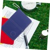 Generic 1set Multifunctional Golf Scorecard Holder Pencil Portable Pu Scorekeeping