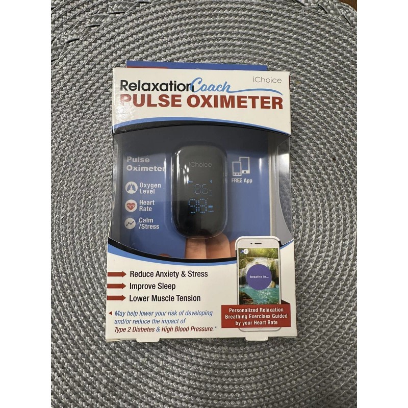 Pulse iChoice Smart Pulse Oximeter + Free App For Relaxation