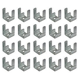 Mini Trunking Fire Rated Steel Cable Clips Electrical Cable Management Solution 19x15x22.5mm - Pack of 20