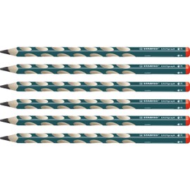 Handwriting Pencil - STABILO EASYgraph - Right-Handed - Petrol - Box of 6 - HB