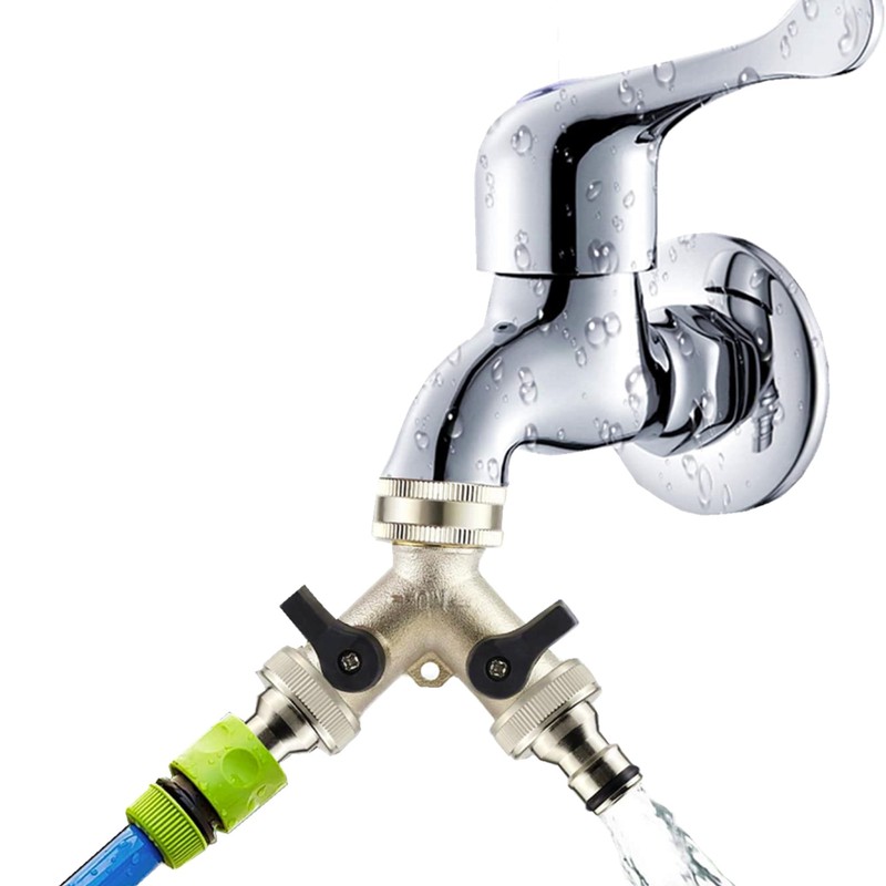 Water Connection Distributor, Y-shaped Distributor, 3/4 Inch Two-Way Splitter with