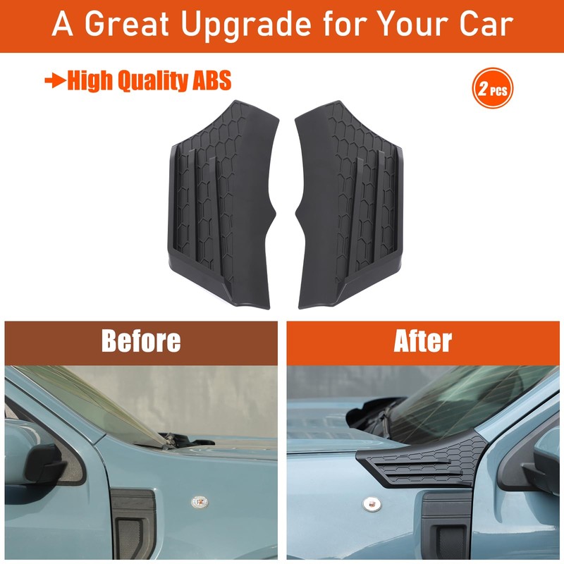 Car Hood Fender Decorative Cover Trim for Ford Maverick 2022-2025,