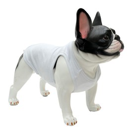 Lovelonglong 2019 Summer Pet Clothing, Dog Clothes Blank T-Shirts Ribbed Tanks Top Thread Vests for Bulldog Large Medium Small Dogs 100% Cotton White XL