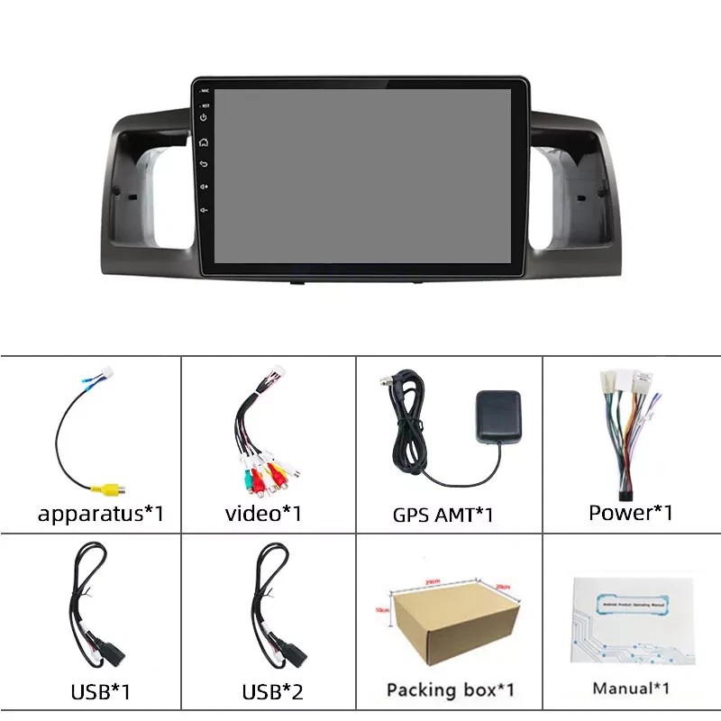 Unbranded For Toyota Corolla 2003-2008 Android 13 Car Stereo Radio