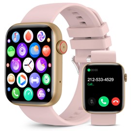 BooaBei Smart Watch for Women with Bluetooth Call,1.85" HD Touch Screen Smartwatch with Heart Rate/Blood Oxygen/Sleep Monitor,120+ Sports Modes Fitness Tracker,IP67 Waterproof Fitness Watch