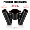 RV Dual Flag Pole Mount for 2" and 2¼" Tongue