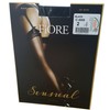 Pariser-Mode Suspender Stockings with Back Seam, black