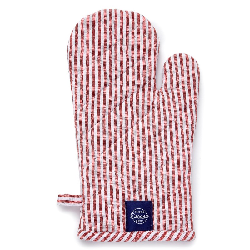 Encasa Homes Long 12"x7" Oven Microwave Hand Gloves Mitts (2