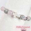 Cross Initial Q Bracelet for Girls, Baptism Gifts for Girl,