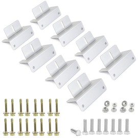 ECO-WORTHY Pack of 8 Solar Panel Mount Assembly, Solar Panel Z Holder with Nuts and Screws, Solar Panel Roof Mounting Z Brackets, for Caravans, Walls, Boats, Roofs