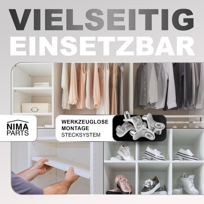 NIMA PARTS Shelf Support with Screw - Pack of 20,