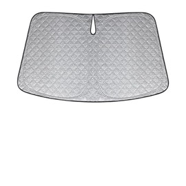 XCBYT Sun Protection Car Windscreen for VW Golf 8 2022-2024, Thickened Sun Visor Windscreen Cover, Foldable Windscreen Cover, UV Protection