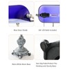 Newrays Retro Blue Glass Bankers Desk Lamp for Home Office,Library