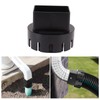 Plastic Downspout Adapter for Rain Gutter Drain System with Screws