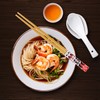 5 Pairs Natural Reusable Bamboo Chopsticks with Fortune Cat Print,