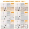 FACAICAI 2 Pack Door Stopper, Heavy Duty, Satin Nickel, 2