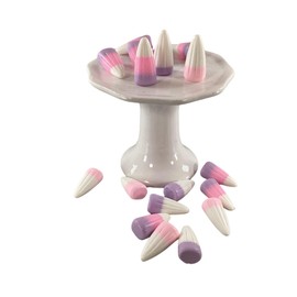 Craft Supply - Artificial FAKE Resin Candy Corn Pastel Pink Lavender