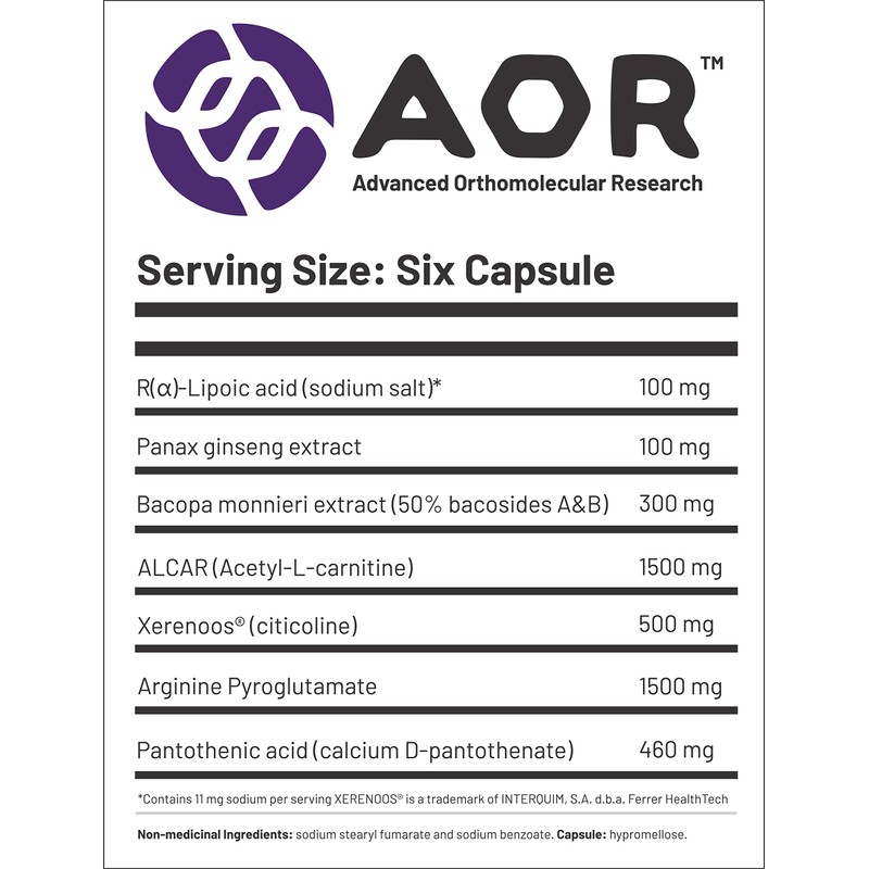 AOR - Ortho Mind - 180 Capsules - Helps Enhance