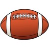 AMERICAN FOOTBALL BALL HELMET STICKER HARD HAT STICKER TOOLBOX STICKER