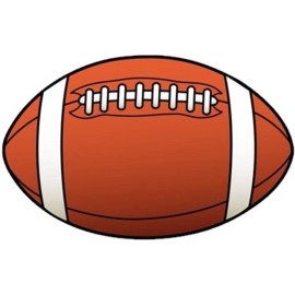 AMERICAN FOOTBALL BALL HELMET STICKER HARD HAT STICKER TOOLBOX STICKER