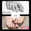 Auriselle Pack of 14 Crystal Cat Eye Press On Toenails,