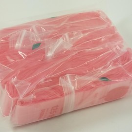 12510 Small Mini Ziplock 1000 Color Colored Bags 1.25" X 1" Baggies Apple Brand (10pks) Bulk (Pink)