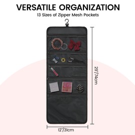 Fanwoli Hanging Beauty Bag for Dance Bag | Multi-Functional Pockets | Foldable & Portable