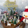 NotiGat Miniature Christmas Pine Tree Mini Bottle Brush Christmas Trees