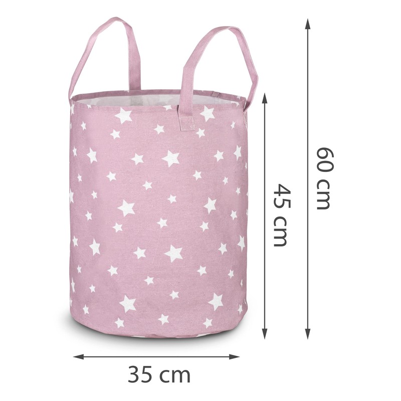 Nukido Freestanding Toy Basket for Children's Room, Large, Spacious, Charming