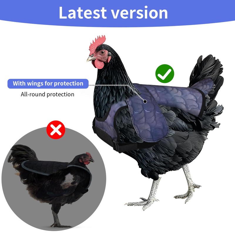 CLYORA Chicken Saddles for hens, Chicken Apron Back Protector for