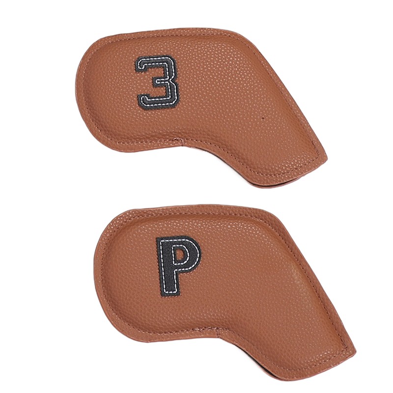 10PCS Golf Head Protective Covers Waterproof PU Material Golf Putter