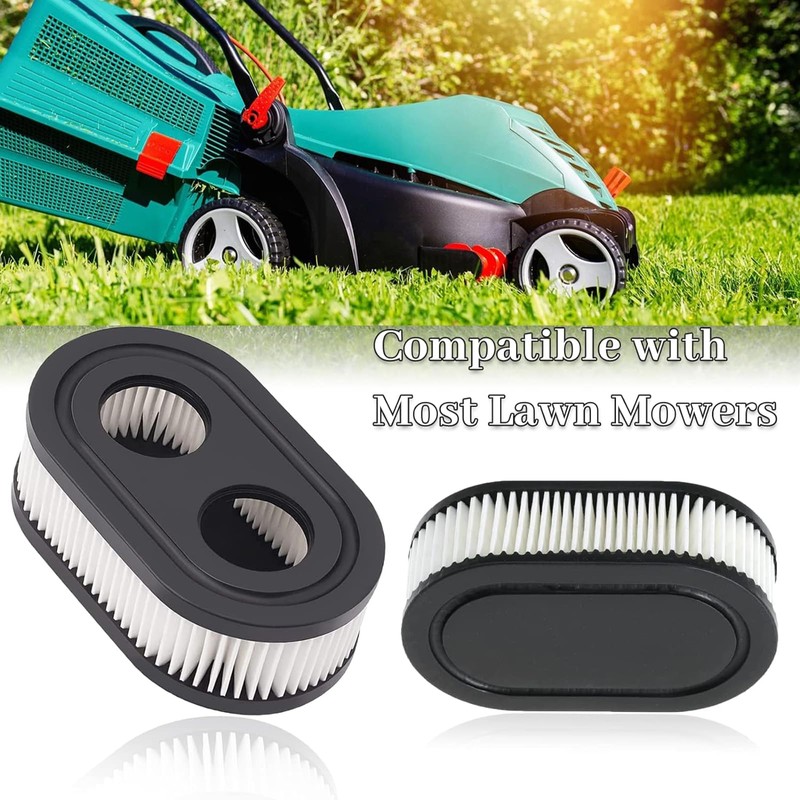 AHEJIOO Pack of 4 Air Filter Lawnmower, Lawnmower Air Filter,