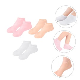 Outanaya 3pairs Skin-friendly Socks Women Liner Socks Moisturizing Foot Protective