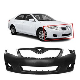 MBI AUTO - Primered, Front Bumper Cover Fascia for 2010 2011 Toyota Camry USA Built LE XLE 10 11, TO1000356