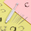 6PCS Piercing Ball Grabber Tool, Stainless Steel Piercing Taper Changing