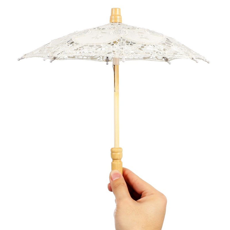 GALPADA Ombrello Con Pizzo Per Ombrello Da Sposa Ombrellone Ricamato