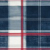 HOMETITUTE Navy Red Plaid Wallpaper Peel and Stick Classic Checkered